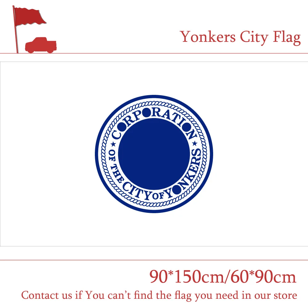 3x5ft Американский Yonkers городской Флаг США штат Нью Йорк 90*150 см 60*90 изготовленный на