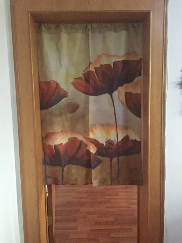 Красивые шторы бледно-хлопковые двери красные занавески для ресторана кухни