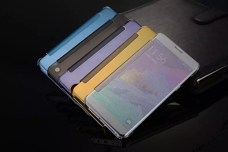 Роскошный оригинальный умный чехол с окошком для просмотра флип-чехол Samsung Galaxy