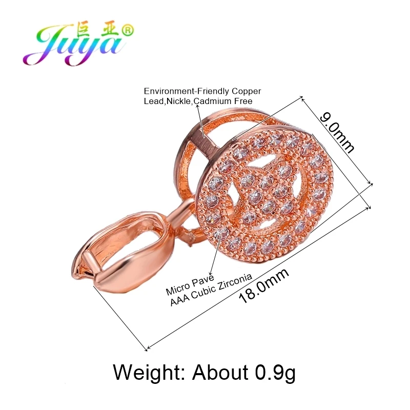 Juya DIY серьги, основные ювелирные изделия, ручная работа, зажим для байки, бусина с зажимом, колпачки, аксессуары для женщин, кристалл, агат, изготовление ювелирных изделий
