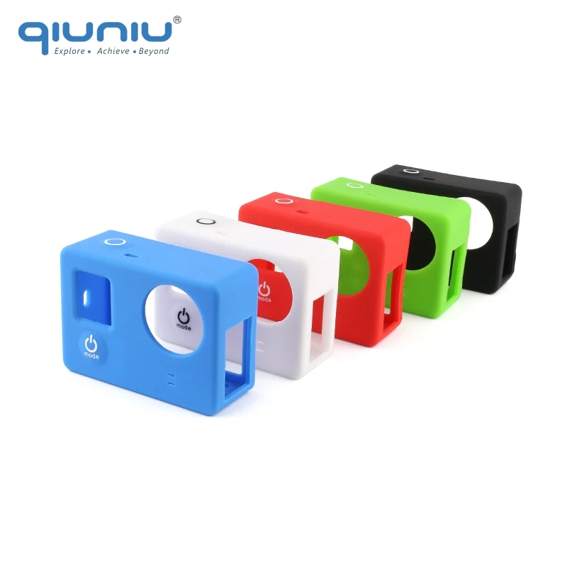 Защитный чехол QIUNIU из силиконовой резины для GoPro Hero 3 + Экшн камера аксессуары|for