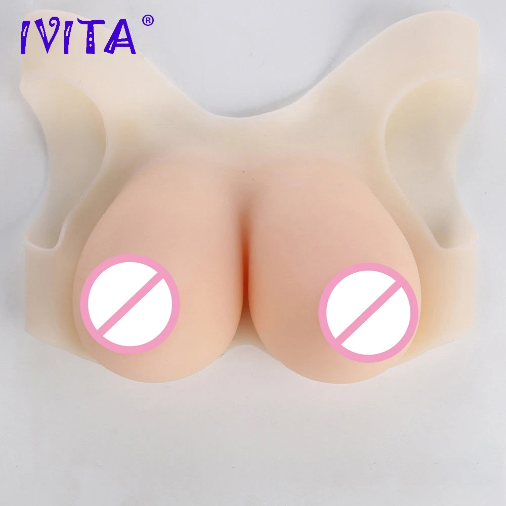 

IVITA 12KG Huge Artificial Silicone Breast Forms Fake Boobs For Crossdresser Transgender Shemale Enhancer Ladyboy False Breast