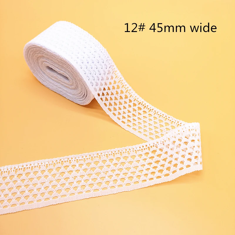 10 ярдов белая ручная работа африканская кружевная сетчатая ткань отделка