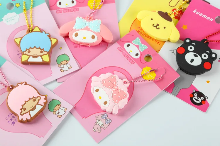Брелок для ключей с кроликом, помпоном, My Melody Little, две звезды, Kt, аниме, брелок для ключей, Gudetama, мультяшная цепочка, сумка, орнамент, новинка