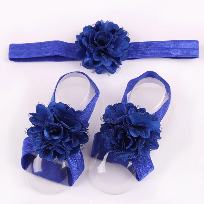 1 комплект розничная продажа головная повязка с цветком для новорожденного