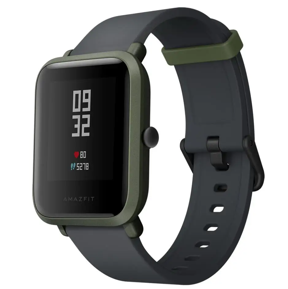 Зеленый AMAZFIT Bip Youth Edition Смарт часы gps ГЛОНАСС Bluetooth 4,0 монитор сердечного ритма IP68 Водонепроницаемый Android 4,4 - Цвет: Зеленый