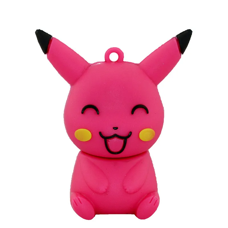 pikachu D Мини флеш-накопитель с изображением покемона Пикачу, Детская подарок флэш-накопитель 8 Гб оперативной памяти, 16 Гб встроенной памяти, 32GB брелок мультфильм для командной игры в покебол(Usb флэш-накопитель ручка привода карта памяти для хранения - Цвет: pikachu D