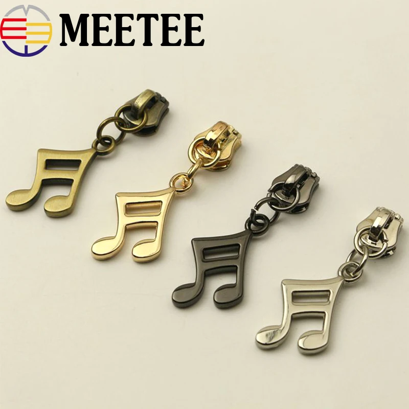 5Pcs 5# Zipper Sliders for Metal Jackets Clothes Zippers Head Pulls Zip Repair Kit DIY Bag Sewing Accessories | Дом и сад