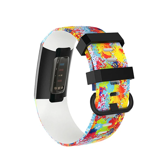 Pattern 10 Honecumi для Fitbit Charge 3 полосы для женщин и мужчин TPU Charge3 ремешок с ремешком с пряжкой для Fitbit Charge 3 Смарт часы браслет - Цвет: Pattern 10