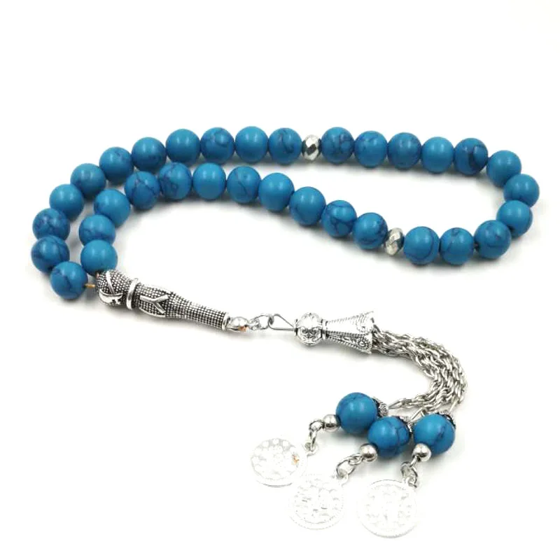 Мужской камень Misbaha Fayrouz tasbeeh is Sabh много типов Tasbih Лидер продаж subha - Metal Color: Silver Plated