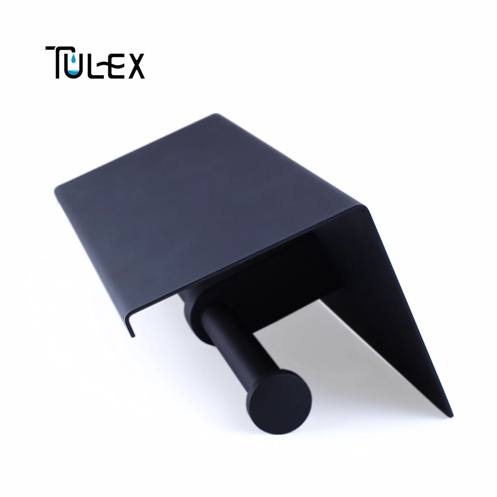 Tulex держатель для туалетной бумаги черный туалет бумага держатель настенный двойной рулон SUS304 нержавеющая сталь высокое качество аксессуары для ванной комнаты