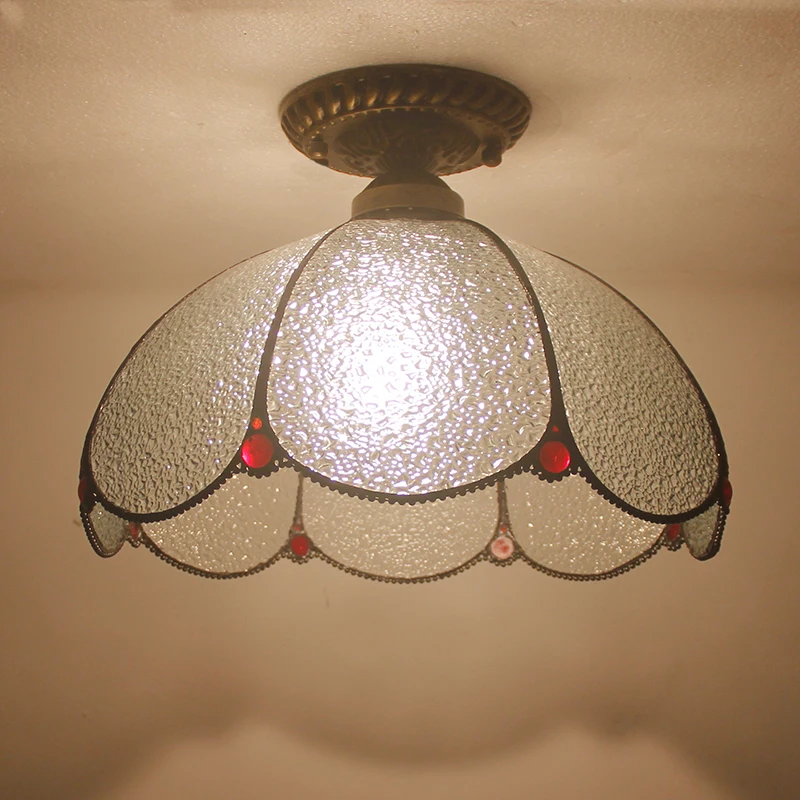 Средиземноморская Ретро винтажная Турецкая потолочная лампа E27 ручной работы