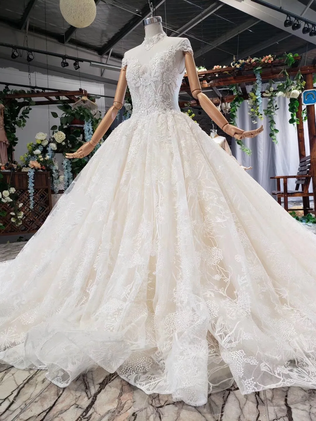 Роскошные свадебные платья 2019 Vestido De Noiva Princesa Boho блестящее Свадебное бальное