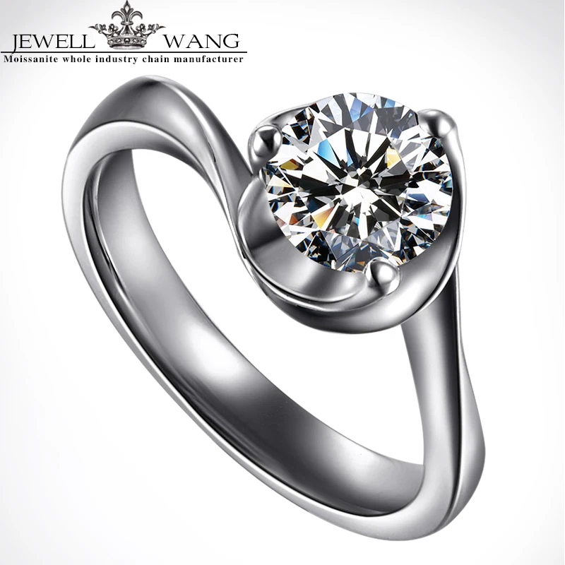 Ювелирные кольца для помолвки женщин 18K Белое Золото Розовое специальное тонкое