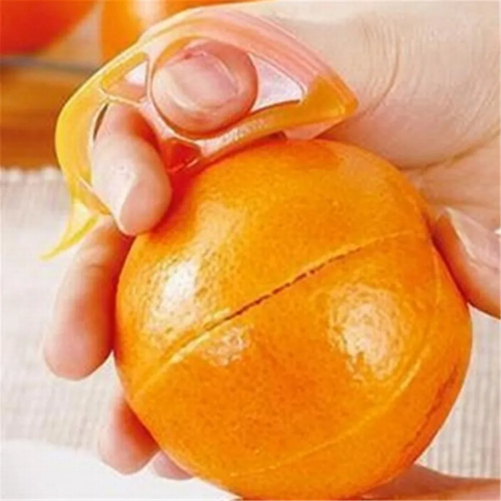 1 шт Кухня аксессуары Пластик оранжевые пилинги терка для лимонов Zesters грейпфрут