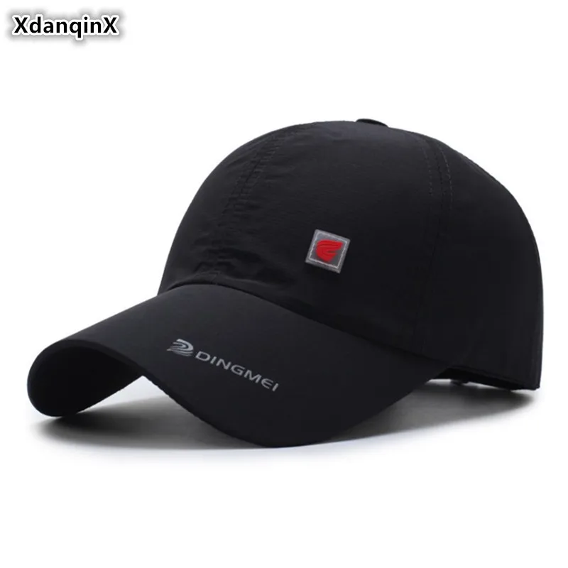 

XdanqinX Women's Ponytail Fashion Baseball Cap Summer Men's Thin Breathable Tongue Caps Snapback Cap Adjustable Size Sports Cap