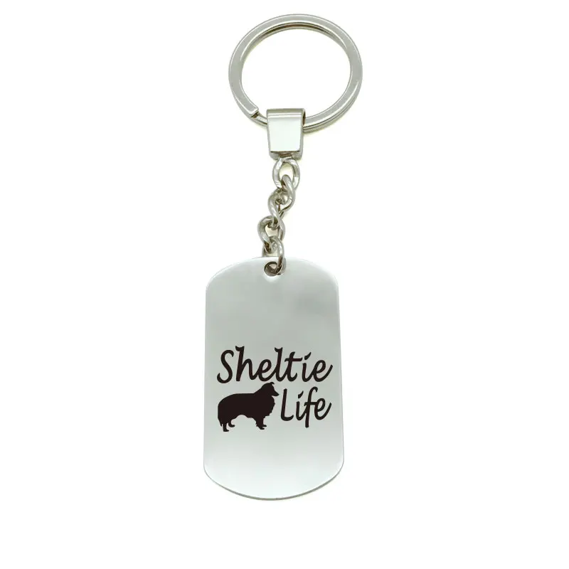 Креативный модный брелок для ключей Sheltie Life милый мультяшный Автомобильный