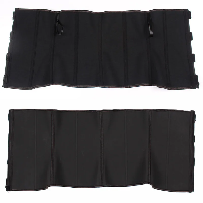 

Waist Trainer Sexy Cincher Corset Rubber Latex Hook Zipper Under Bust Clip and Zip Control Waist Control Slimming Shapewear