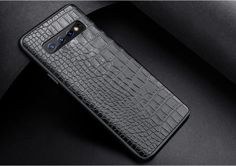Роскошный чехол из искусственной кожи для samsung Galaxy S10 S10e Plus S9 S8 чехол с крокодиловым узором задняя крышка для Galaxy Note 10 9 8+ S10 e S