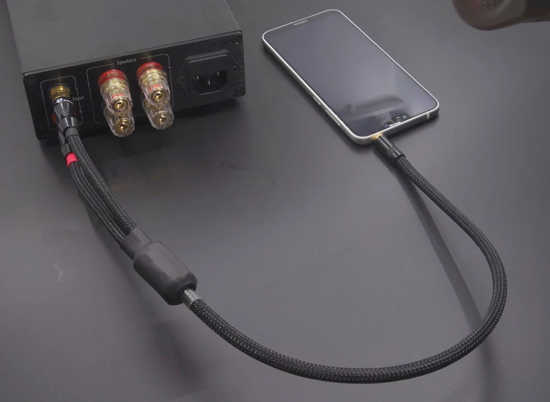 1 шт. высококачественный 3 5 мм до 2 RCA разъем 4N OFC аудио сигнальный кабель |