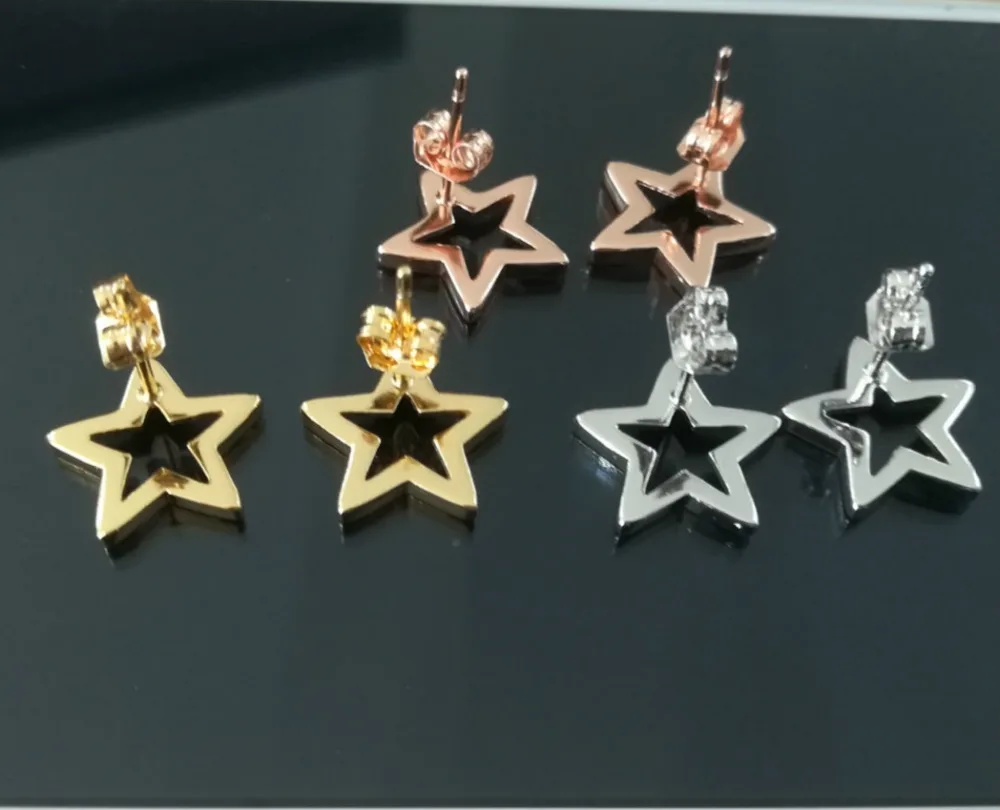 Женские серьги-гвоздики EYIKA из натурального Друзового камня 13 цветов 10 х10 мм