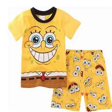 color at picture Модная одежда для детей, Детская мода мальчик пижамы Комплекты одежды хлопок мультфильм Детская домашняя одежда на возраст 2, 3, 4, 5, 6, 7 лет детей футболки шорты - Цвет: color at picture