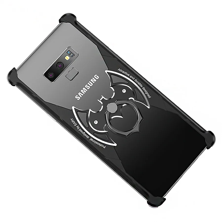 OATSBASF дизайн летучей мыши металлический корпус для samsung Galaxy S9 индивидуальный металлический чехол-бампер ударопрочный корпус для samsung S9