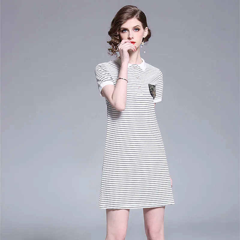 Женское подиумное платье VERHELLEN повседневное дизайнерское с коротким рукавом и