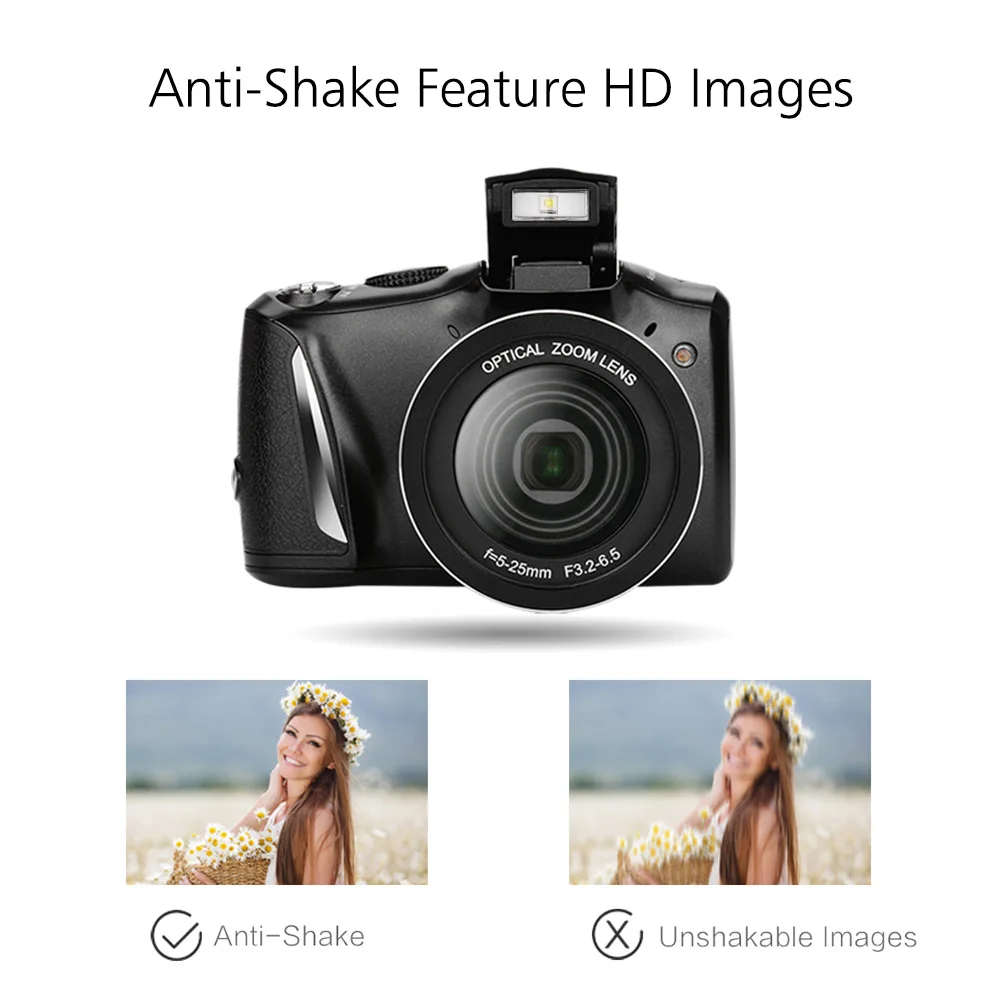 Andoer 24MP 720P HD Цифровая видеокамера Vlogging видеорегистратор 20X зум + 3 5 дюймовый IPS