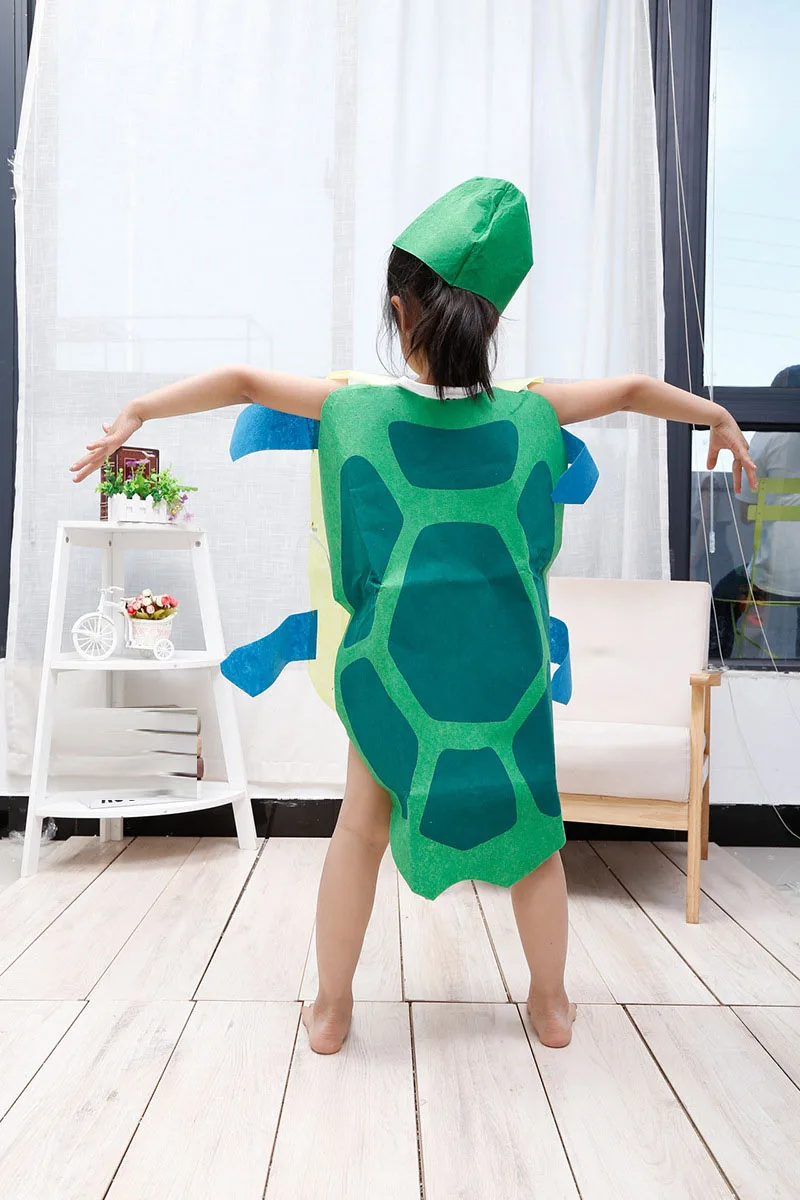 tortoise Взрослые Дети Хэллоуин вечерние день детей мультфильм фрукты овощи костюм Одежда Косплей Тыква банан дерево Пурим - Цвет: tortoise