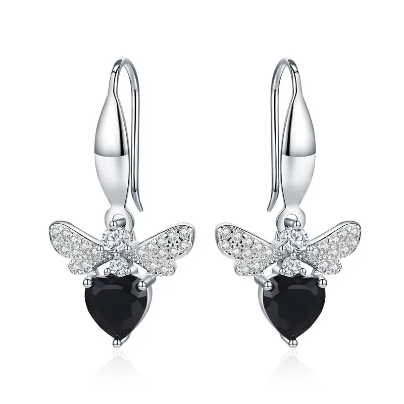 Женские серьги-подвески с шпинелем Black Awn модные ювелирные украшения из