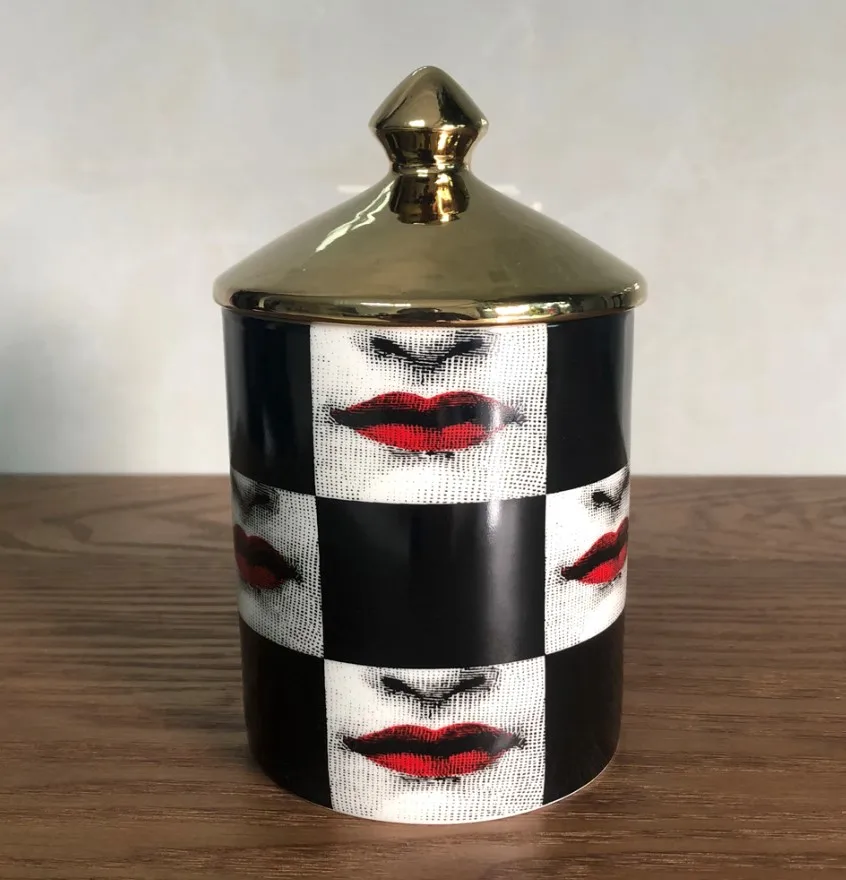 6 Fornasetti тарелка для хранения ювелирных изделий посуда с узорами прямоугольный поднос подсвечник банка канделябры украшение дома - Цвет: 6