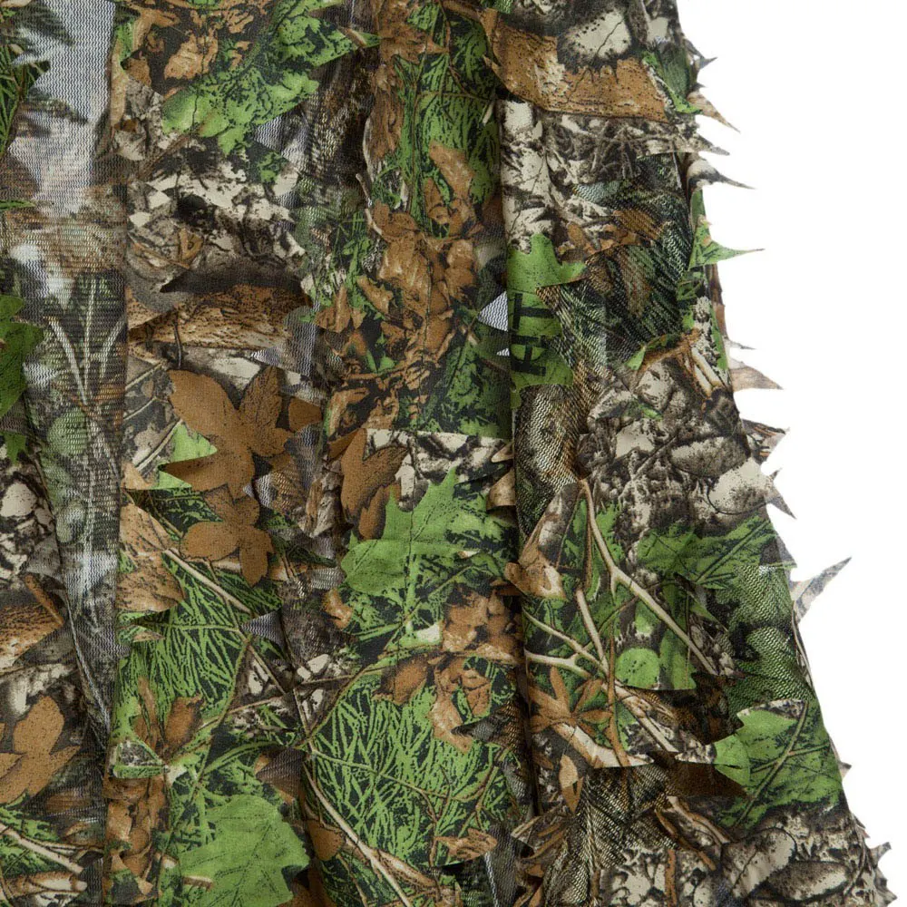 Fyzlcion 3D охотничий камуфляж Ghillie с кепкой костюм одежда джунгли плащ пончо бионический камуфляж лист для снайперской фотографии