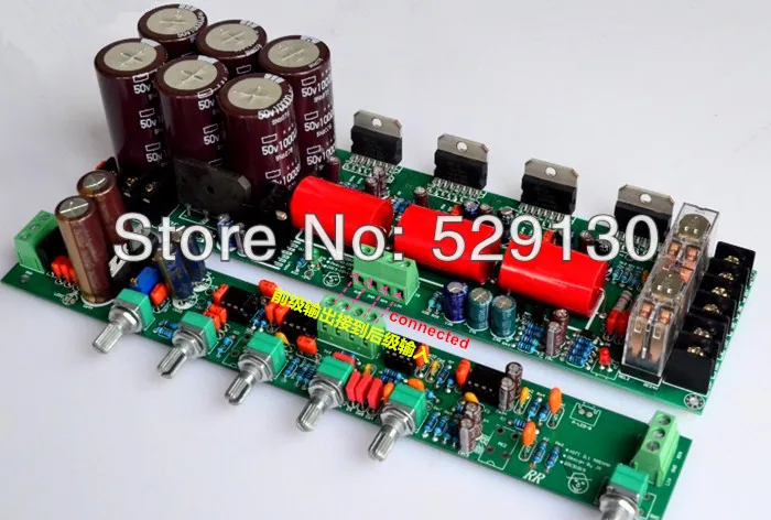 Отделка большой Вт 400 2 1 сабвуфер усилитель доска tda7294 tda7293 защиты усилителя