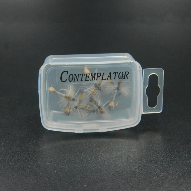CONTEMPLATOR 5 шт./кор. серый Вульф похожая на настоящую силуэт Mayfly dun крепкий сухой мухи 12# Ephemera danica fly рыболовные приманки искусственные приманки