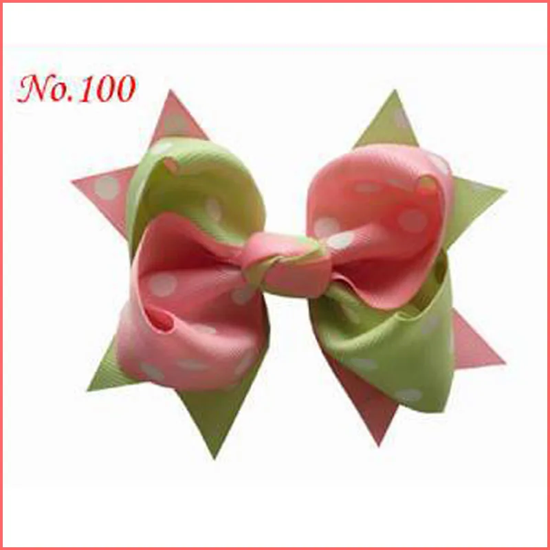

50 BLESSING Good Girl Boutique 2 Tone 4.5" A-Windmill Hair Bow 88