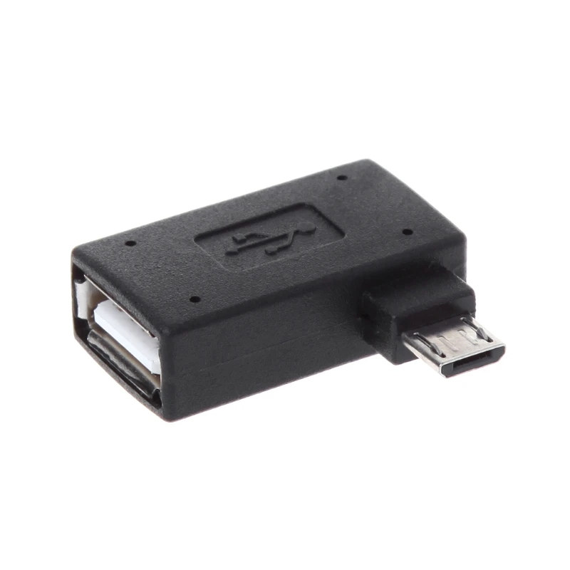 Левый/правый угловой Micro USB 2,0 для OTG разъем адаптера для мобильного телефона планшета