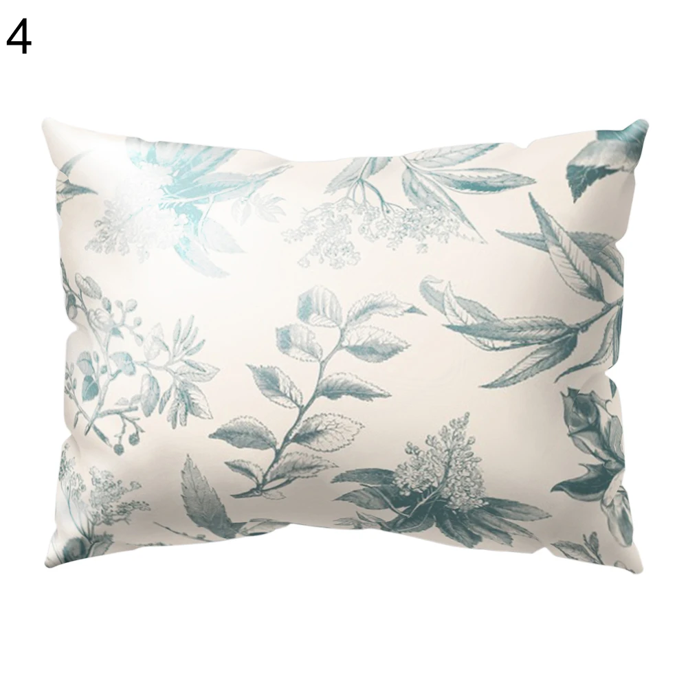 Модные декоративные наволочки с цветными листьями растениями для гостиной