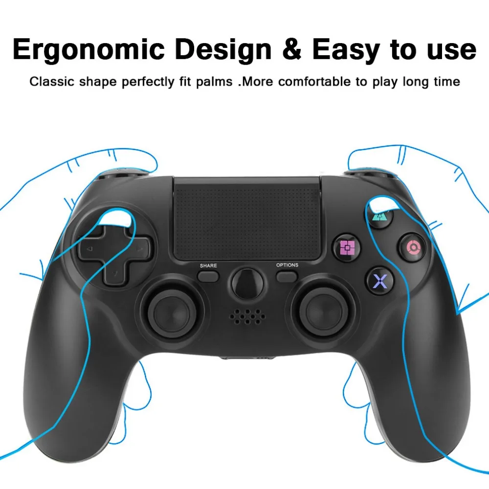 Bluetooth беспроводной джойстик для PS4 контроллер для playstation 4 консоль для sony playstation 4 двойной шок джойстик геймпад