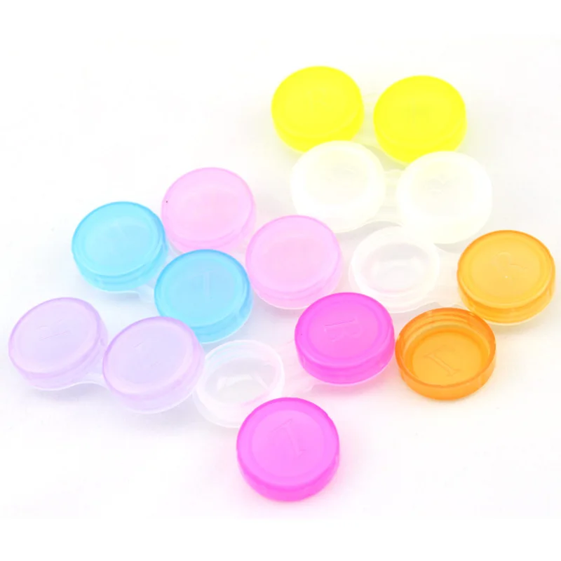 1 шт Контактные линзы Contactlens случае L+ R случаях держатель для хранения замачивания контейнер Путешествия Аксессуары caja lentes де contacto