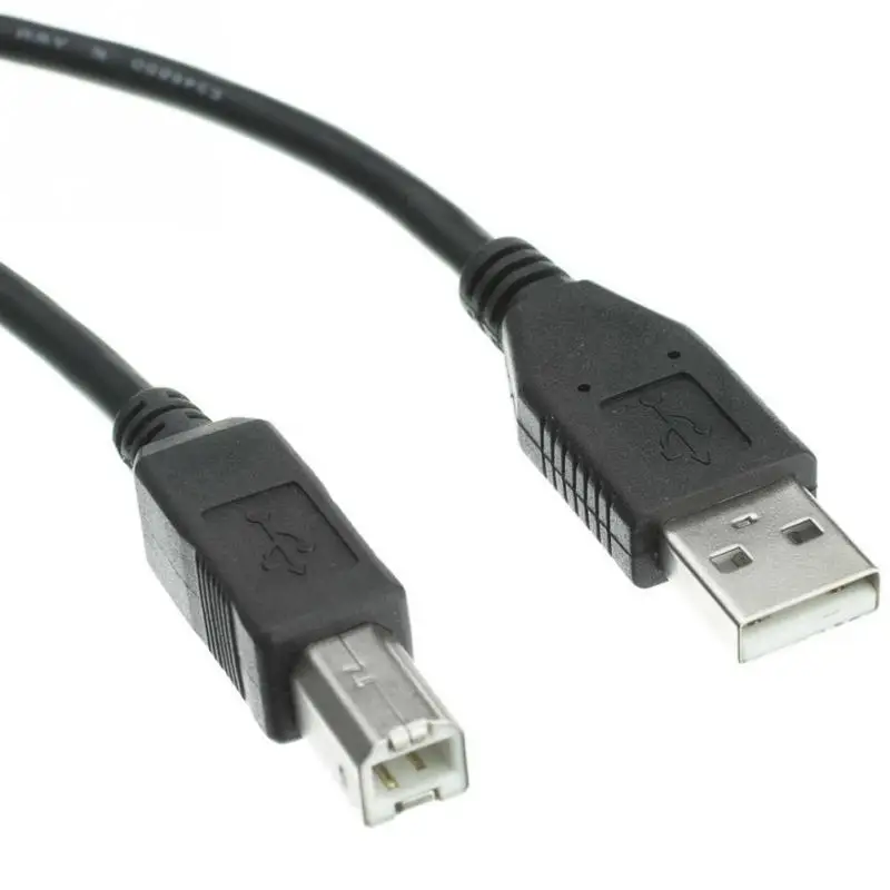 1 м профессиональный черный USB 2 0 Провод A до B квадратный рот принтеры сканер