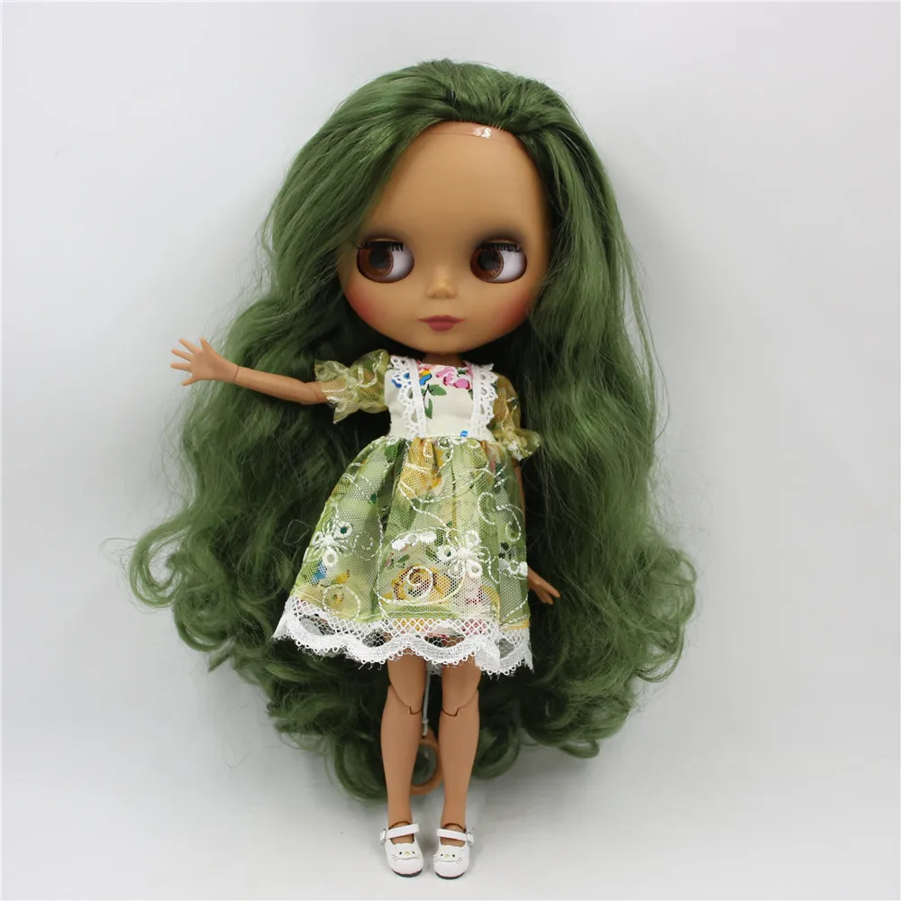Ледяной DBS Blyth кукольные 1/6 bjd черная матовая искусственная кожа с уход за кожей