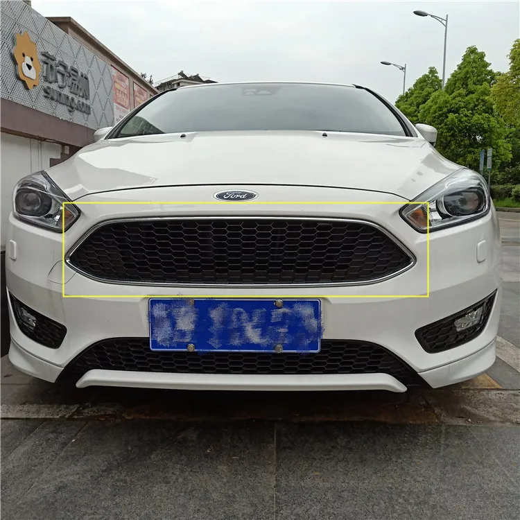 Для Ford Focus Хэтчбек передние гоночные грили подходят передний бампер решетка верхняя черная Авто Комплект запчастей для корпуса