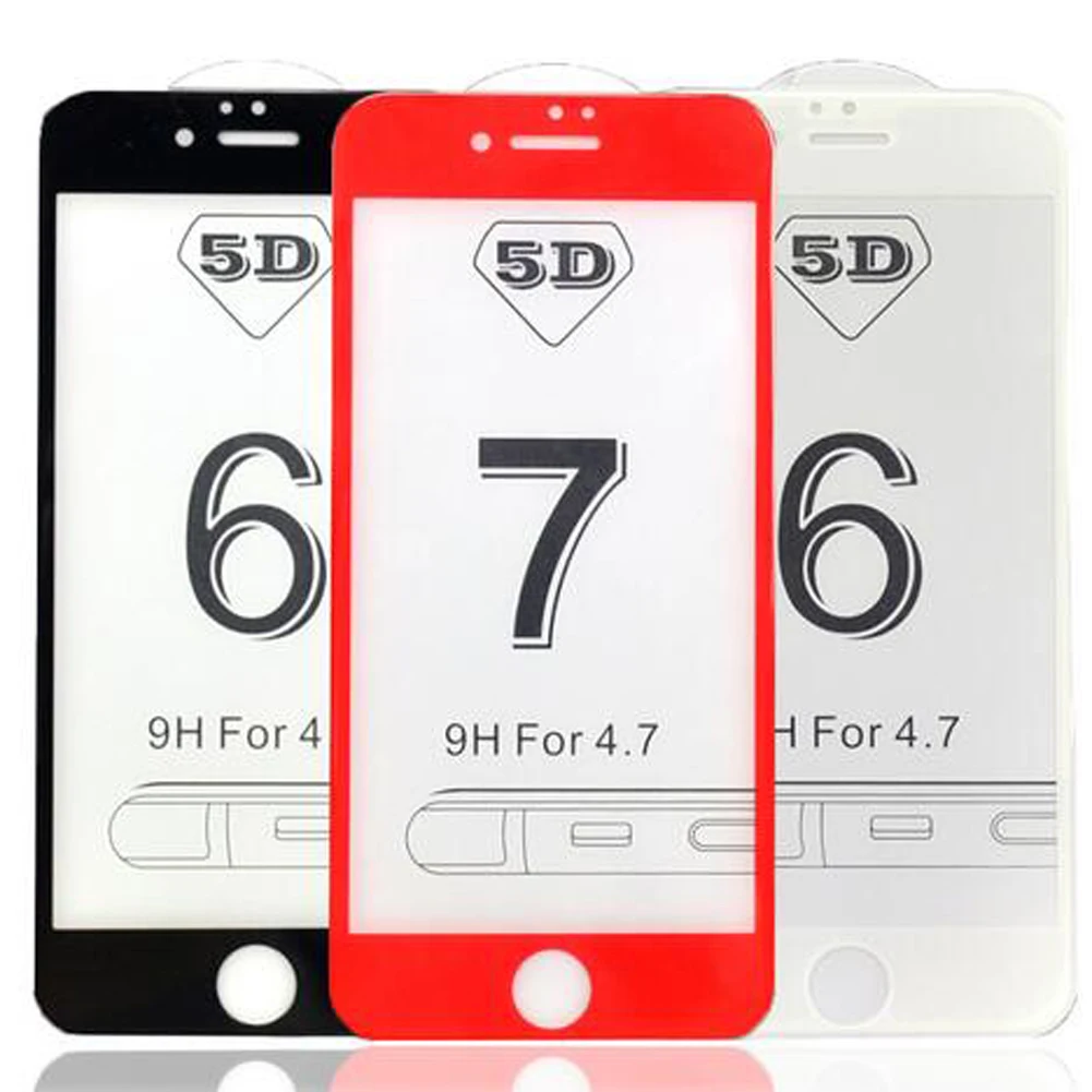 Mayround для iPhone X Ten 10 6S 7 8 Plus защита экрана 5D Geniun полное покрытие закаленное стекло