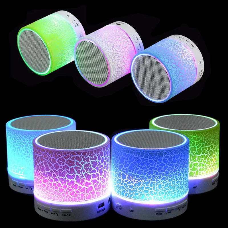 Светодиодный, портативный, мини, Bluetooth, динамик s, беспроводной, Hands Free, динамик с TF, USB, FM, микрофон, Bluetooth, музыка для мобильного телефона, iPhone 6, 7s