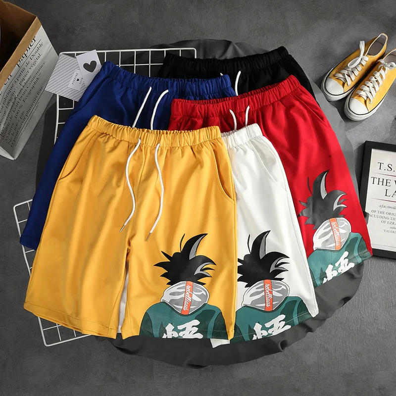 Мультфильм печати WUKONG для мужчин Летние повседневные пляжные шорты Модная