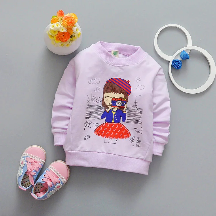 violet Новинка футболки для девочек 0-3years детские свитера; Модная одежда для малышей DD05 - Цвет: violet