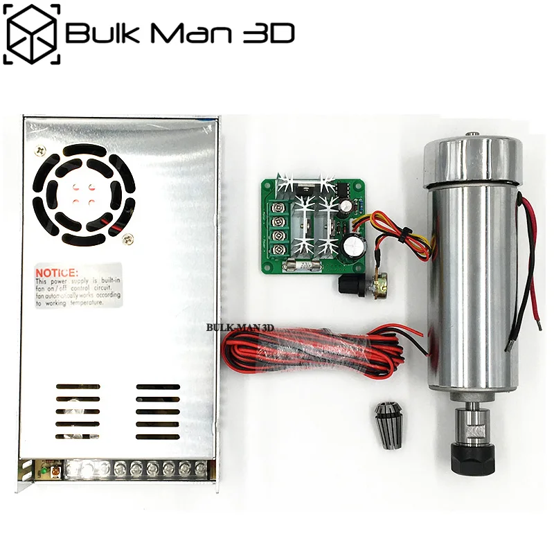 400W CNC 12 V-48 V DC мотор шпинделя с воздушным охлаждением с контроллер скорости ШИМ для WorkBee маршрутизатор OX CNC машина
