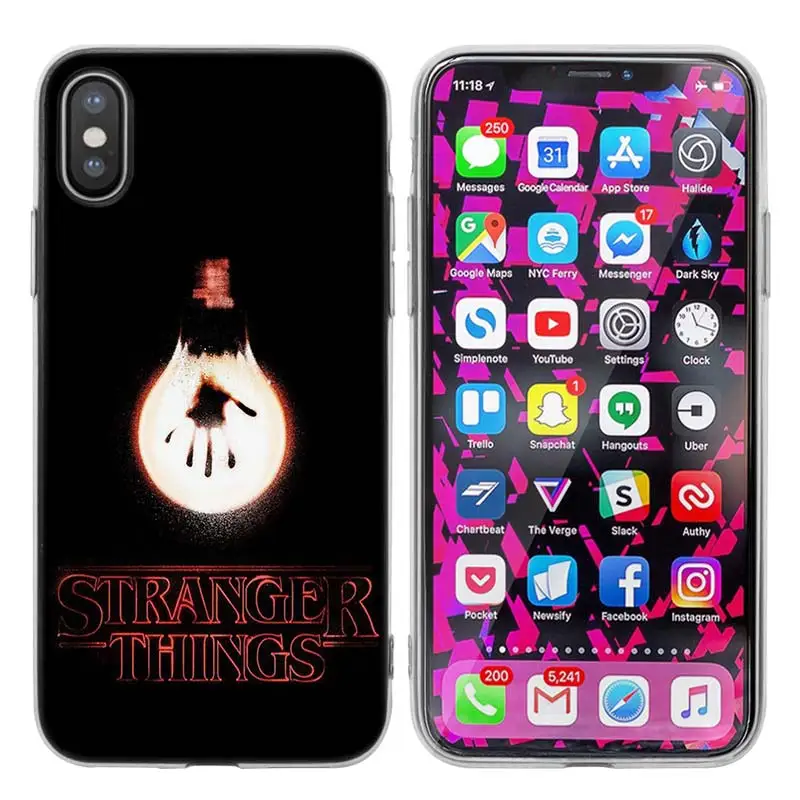 KMUYSL странные вещи плакат ТПУ Прозрачный мягкий кремний чехол для iPhone X 7 8 6 6s Plus 5 5S SE 5C - Цвет: 005