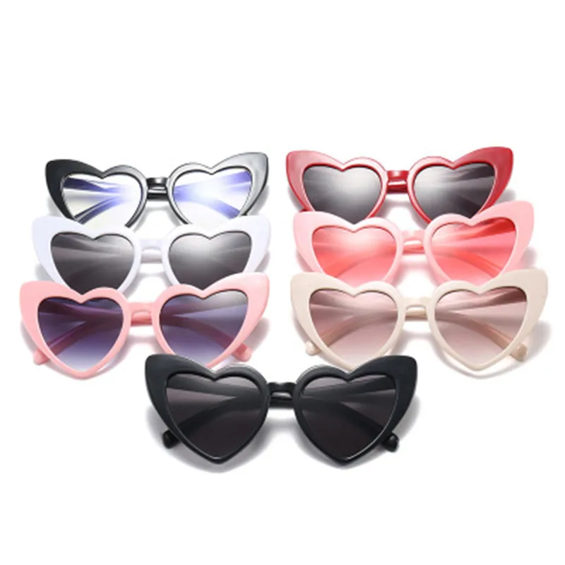Очки солнцезащитные женские в форме сердца кошачий глаз uv400|heart shape sun glasses|sun glassessun